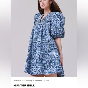 HUNTER BELL Blue & White Jenkins Dress